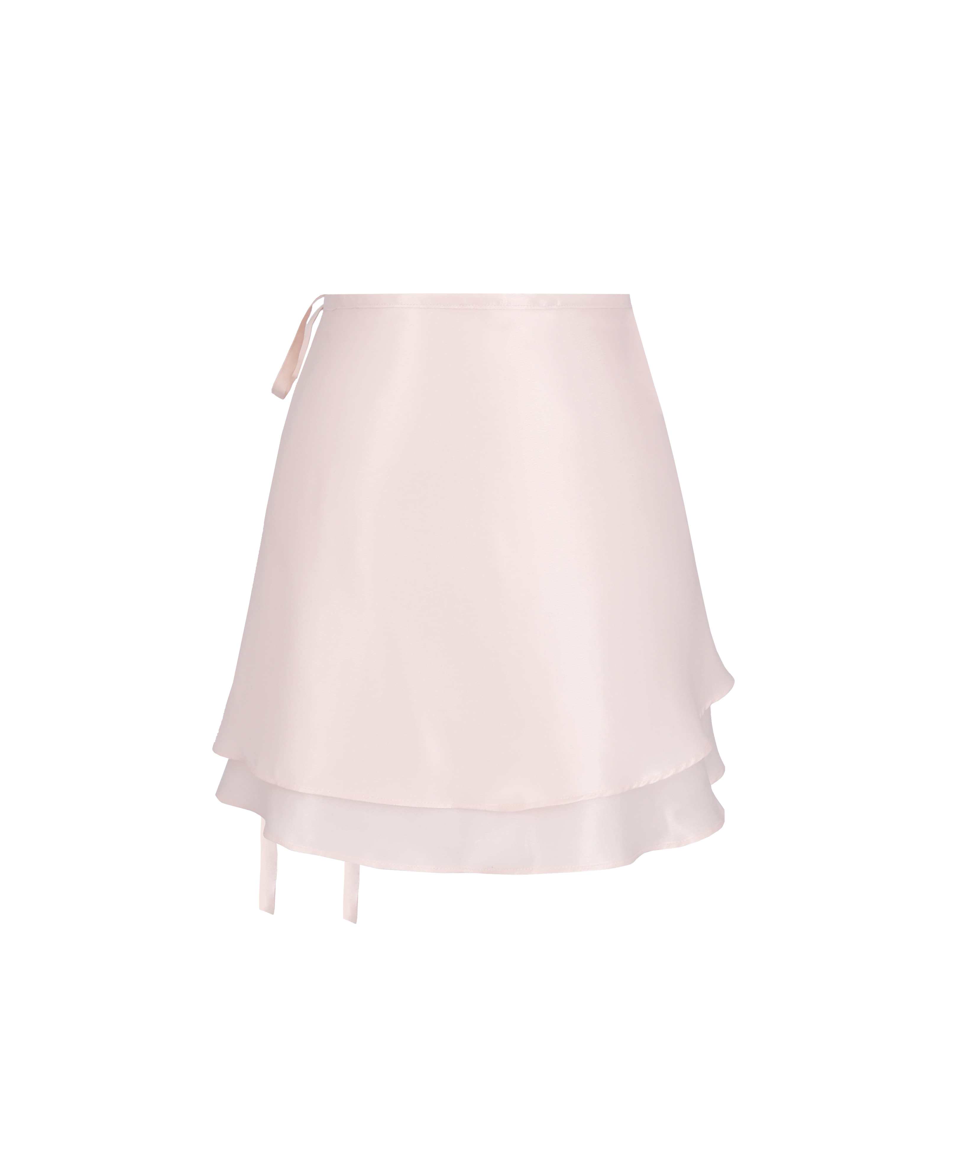 [Made] Serenade satin wrap skirt