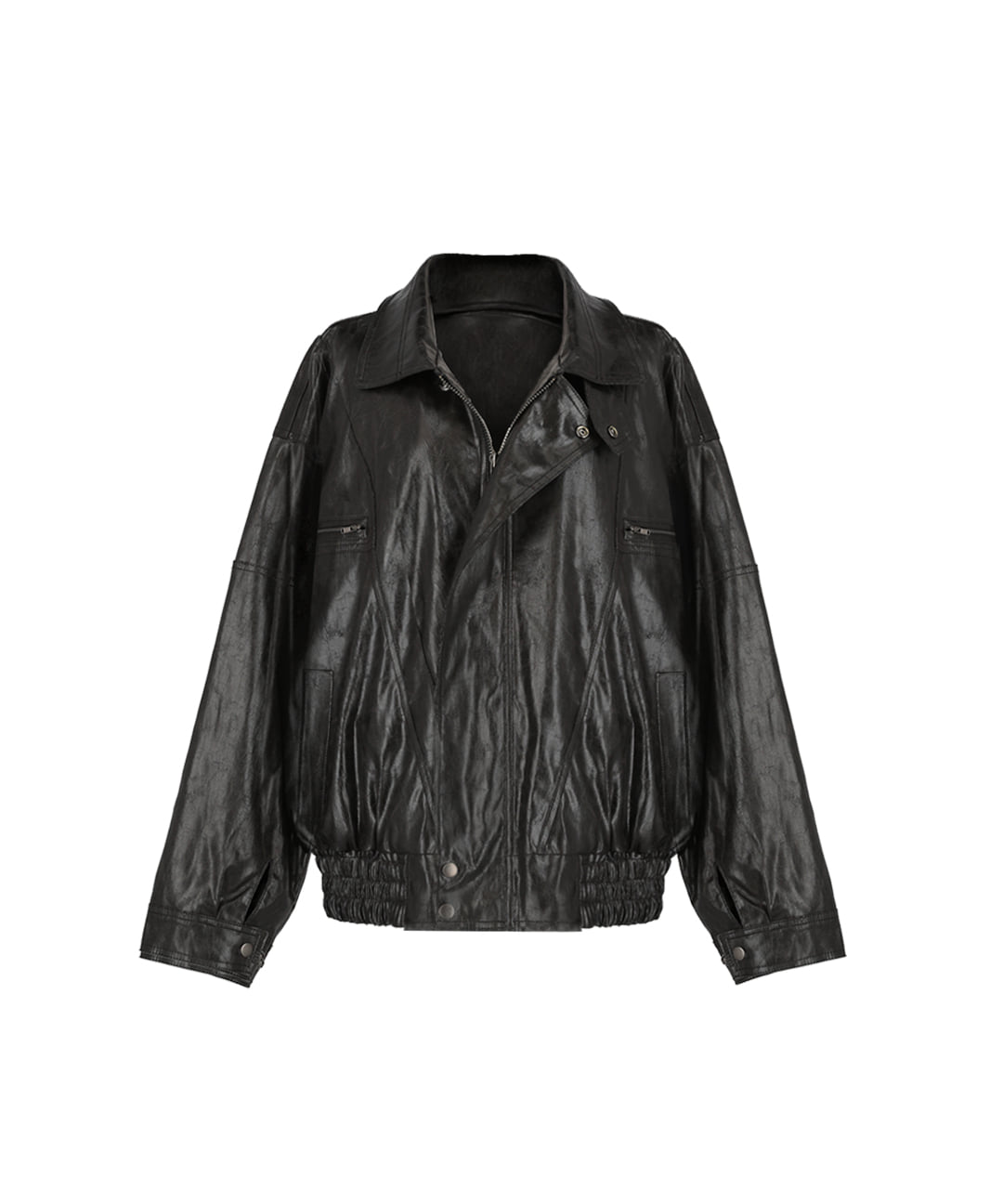Brooklyn leather crack jacket