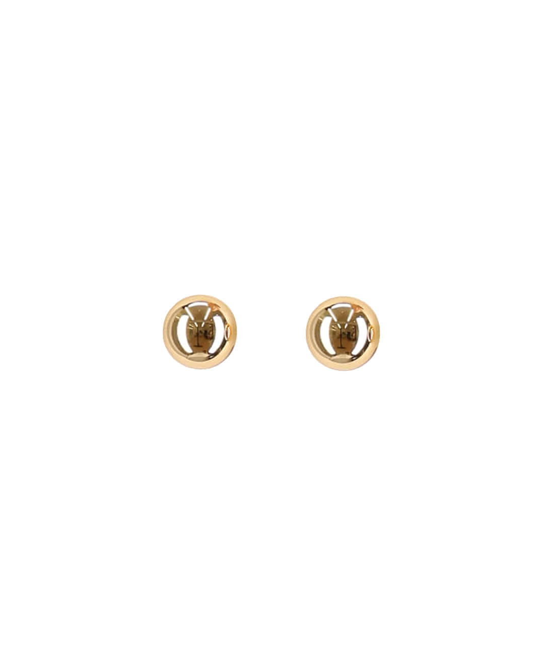 Golden ball earrings