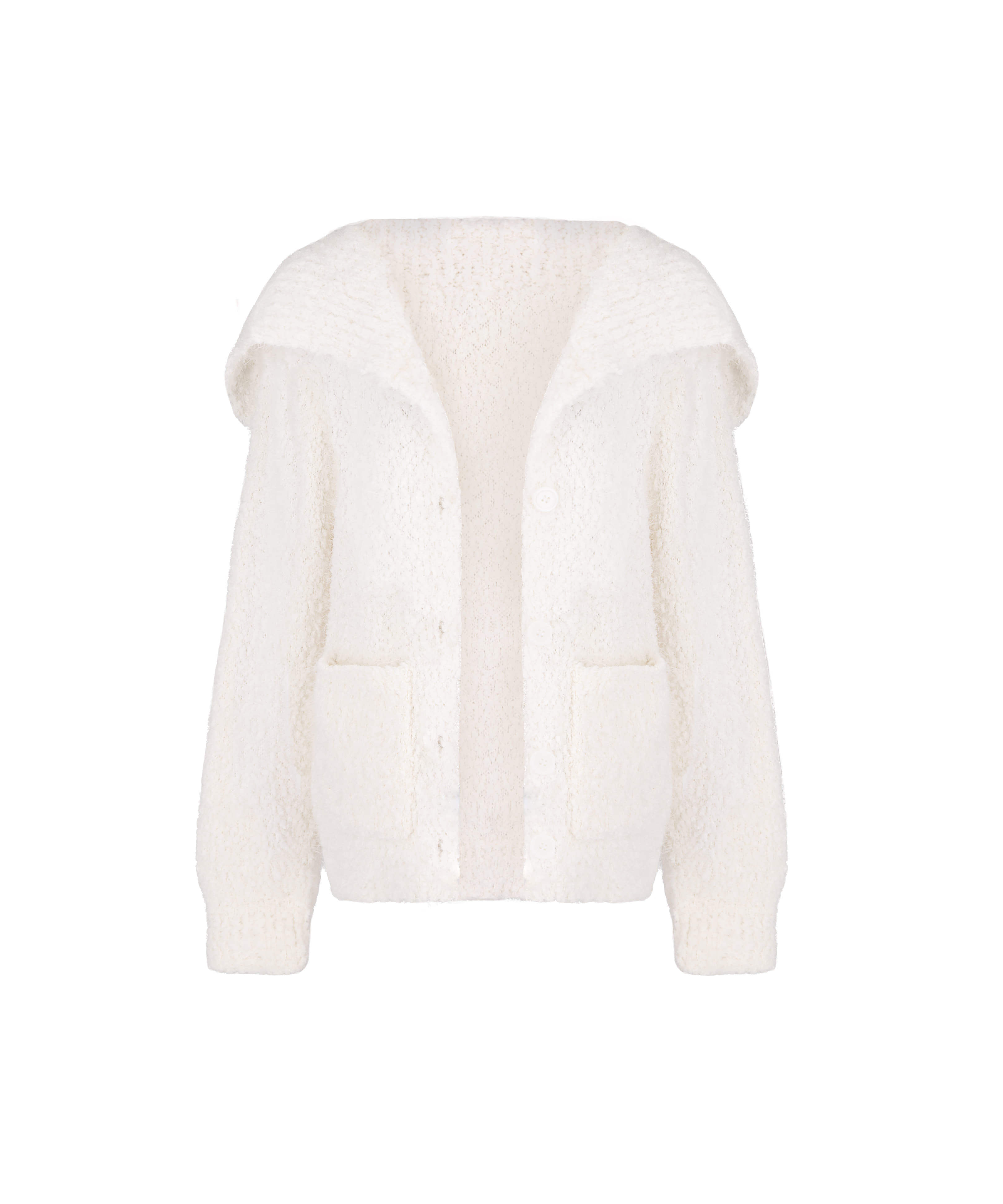[Exclusive] Snowy knit cardigan